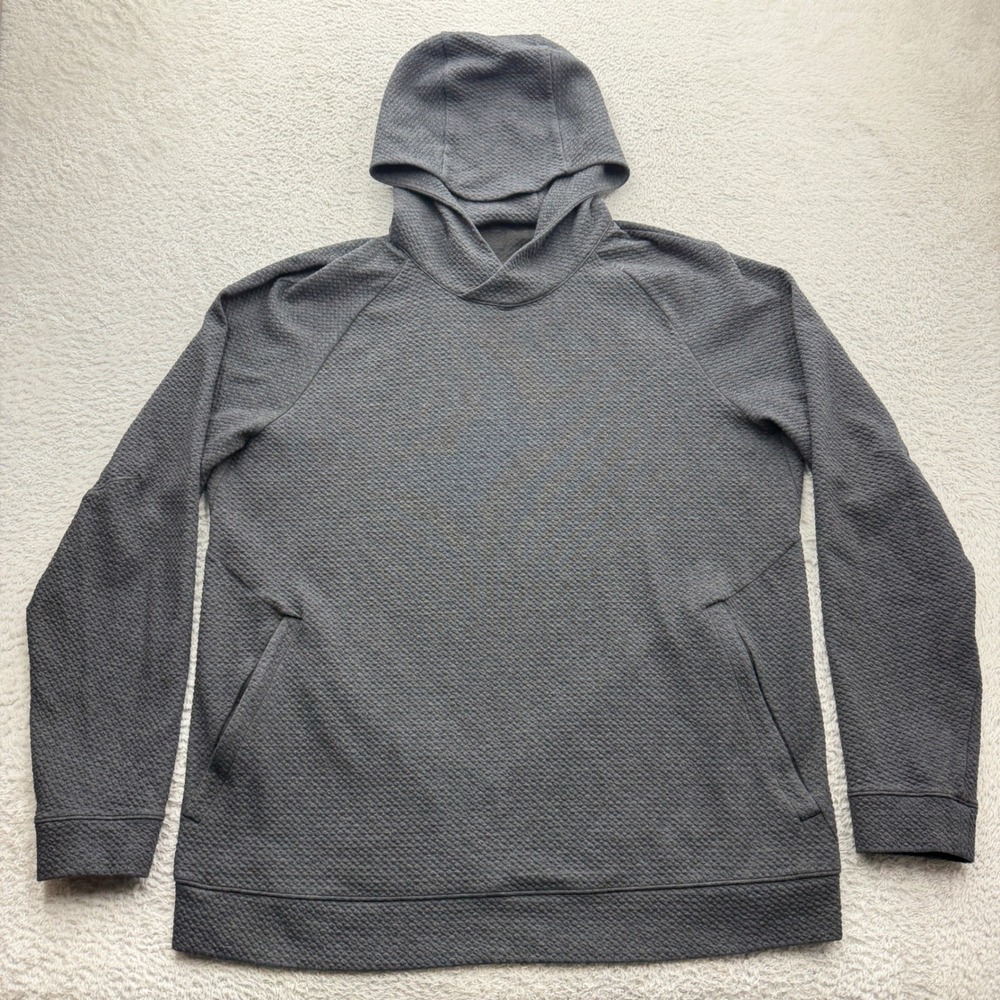 Lululemon Engineered Warmth Hoodie Mens XL Grey Textured Pullover LM3EOZS